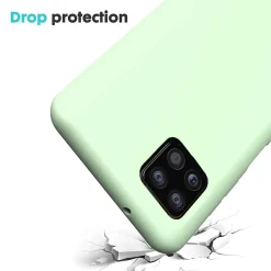 Samsung Galaxy A22 5G - Silikon Case mit Mikrofaser-Innenseite