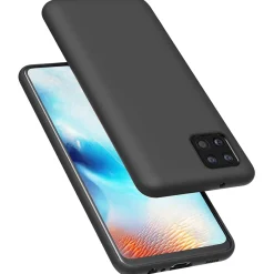 Samsung Galaxy A22 5G - Silikon Case mit Mikrofaser-Innenseite