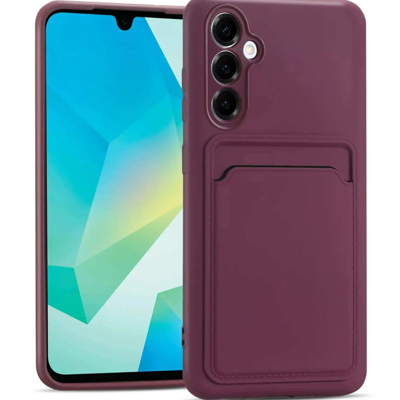 Samsung Galaxy A26 5G - Silikonhülle mit Kartenfach & Kameraschutz