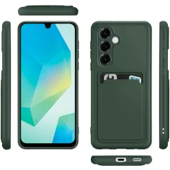 Samsung Galaxy A26 5G - Silikonhülle mit Kartenfach & Kameraschutz