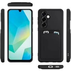 Samsung Galaxy A26 5G - Silikonhülle mit Kartenfach & Kameraschutz