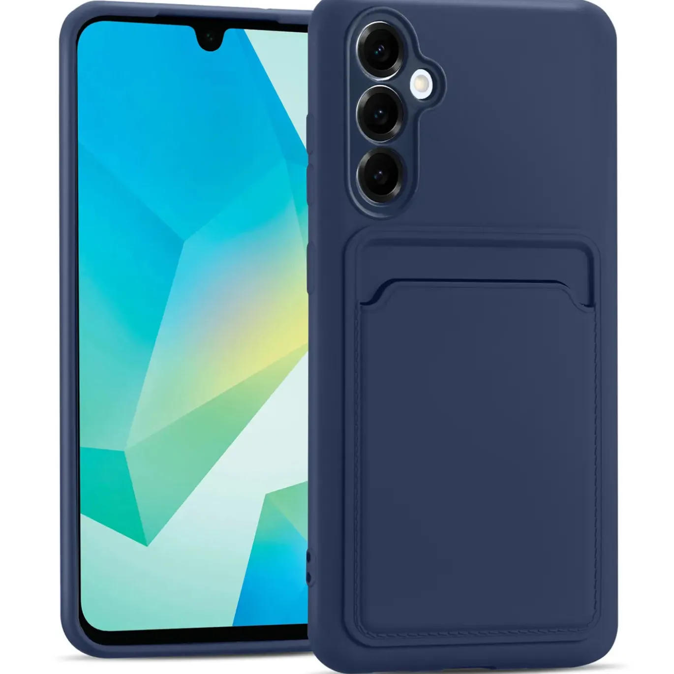 Samsung Galaxy A16 5G - Silikonhülle mit Kartenfach & Kameraschutz