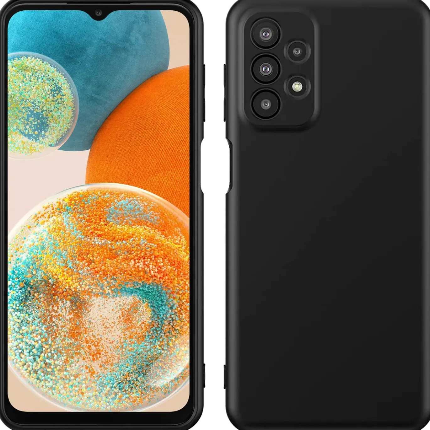 Samsung Galaxy A23 5G - Silikon Case mit Mikrofaser-Innenseite