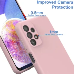 Samsung Galaxy A23 5G - Silikon Case mit Mikrofaser-Innenseite