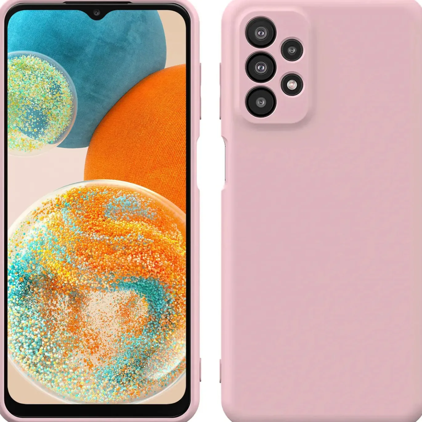 Samsung Galaxy A23 5G - Silikon Case mit Mikrofaser-Innenseite