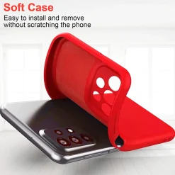 Samsung Galaxy A23 5G - Silikon Case mit Mikrofaser-Innenseite