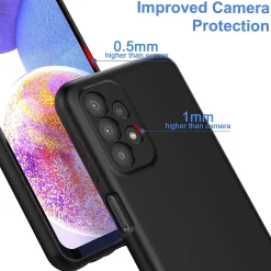 Samsung Galaxy A23 5G - Silikon Case mit Mikrofaser-Innenseite