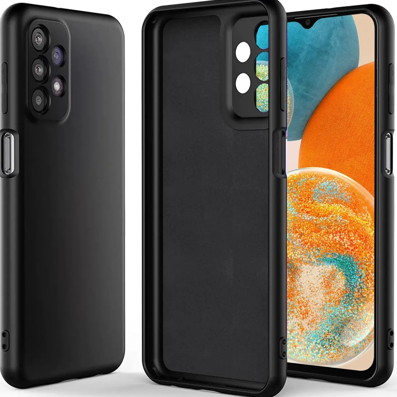 Samsung Galaxy A23 5G - Silikon Case mit Mikrofaser-Innenseite