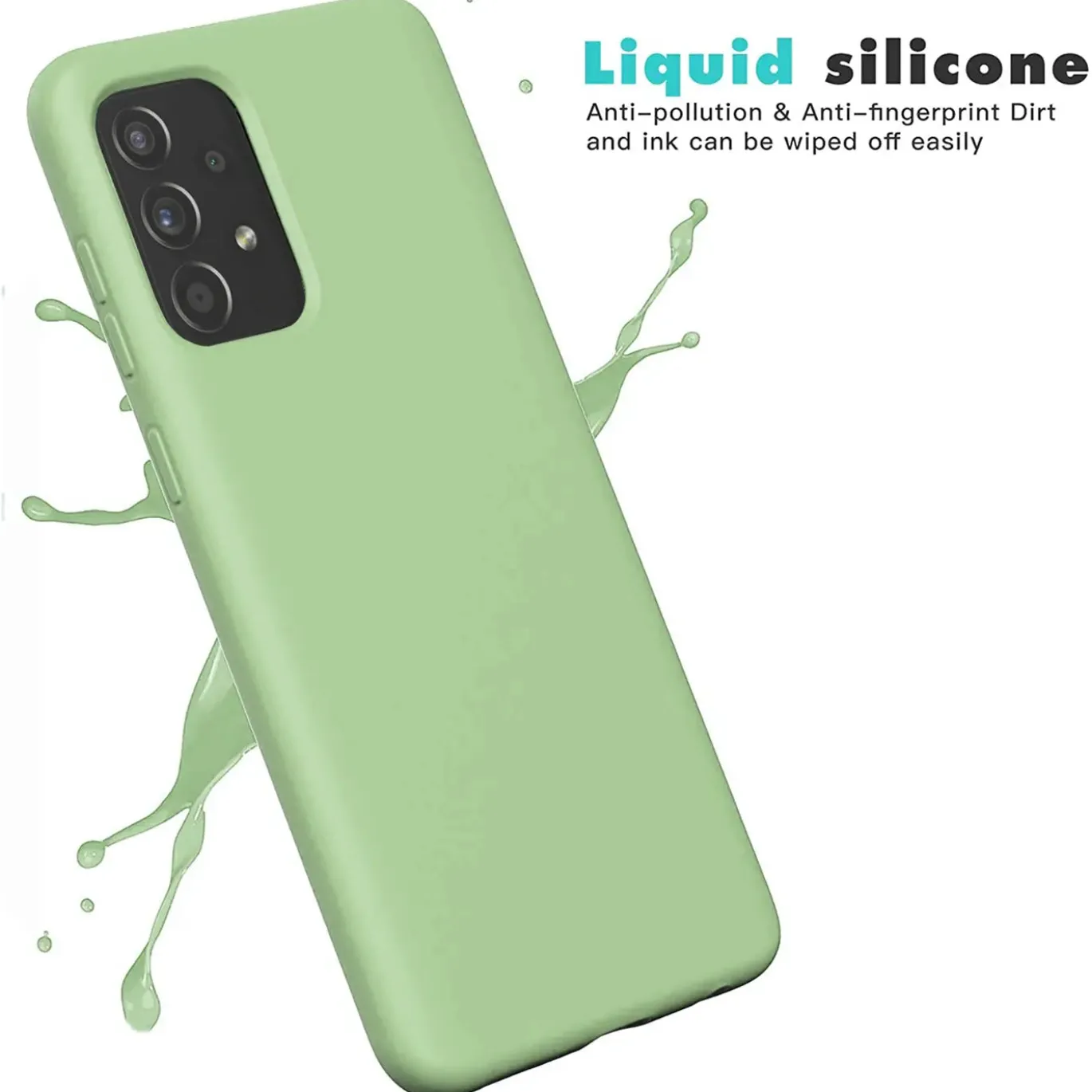Samsung Galaxy A55 5G - Silikon Case mit Mikrofaser-Innenseite