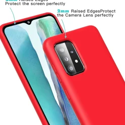 Samsung Galaxy A55 5G - Silikon Case mit Mikrofaser-Innenseite