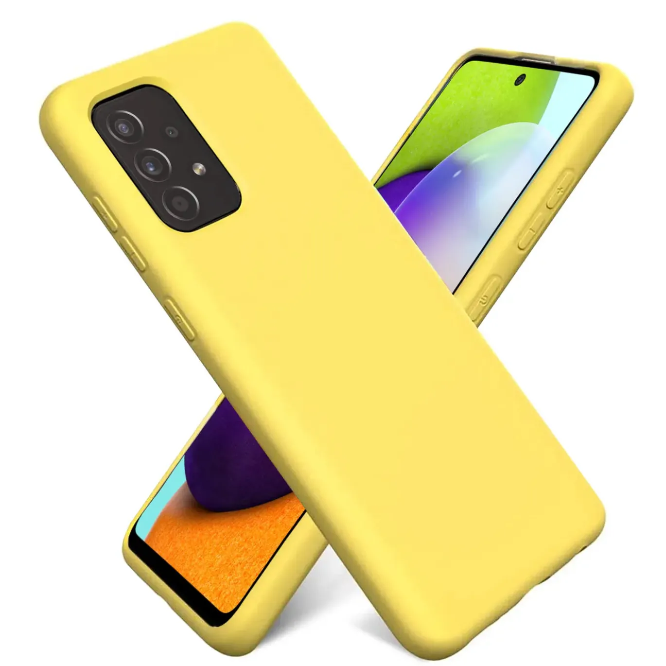 Samsung Galaxy A55 5G - Silikon Case mit Mikrofaser-Innenseite