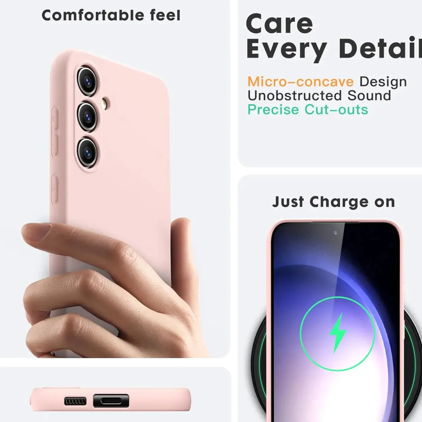 Samsung Galaxy A54 5G - Silikon Case mit Mikrofaser-Innenseite