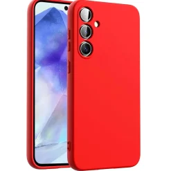 Samsung Galaxy A54 5G - Silikon Case mit Mikrofaser-Innenseite