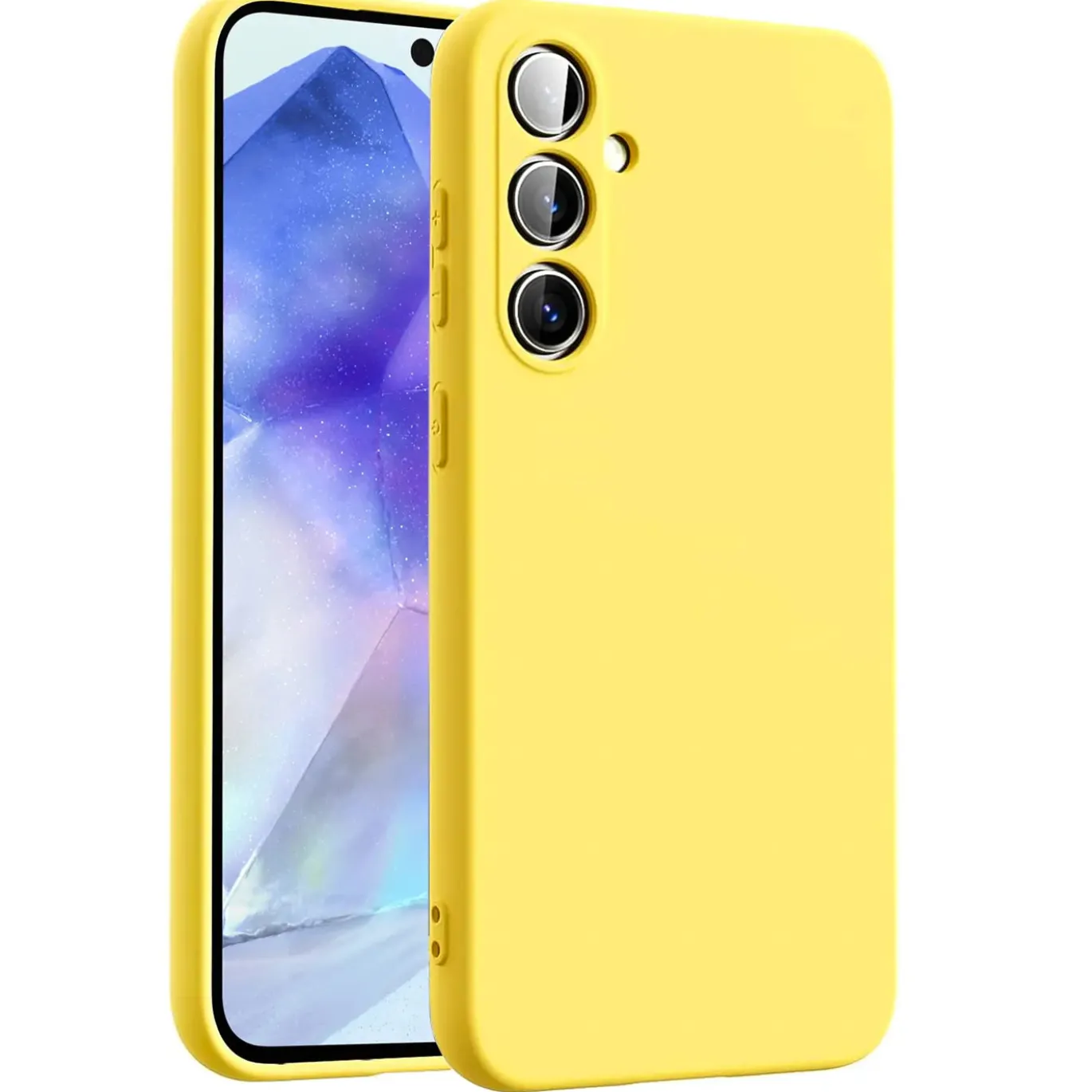 Samsung Galaxy A54 5G - Silikon Case mit Mikrofaser-Innenseite