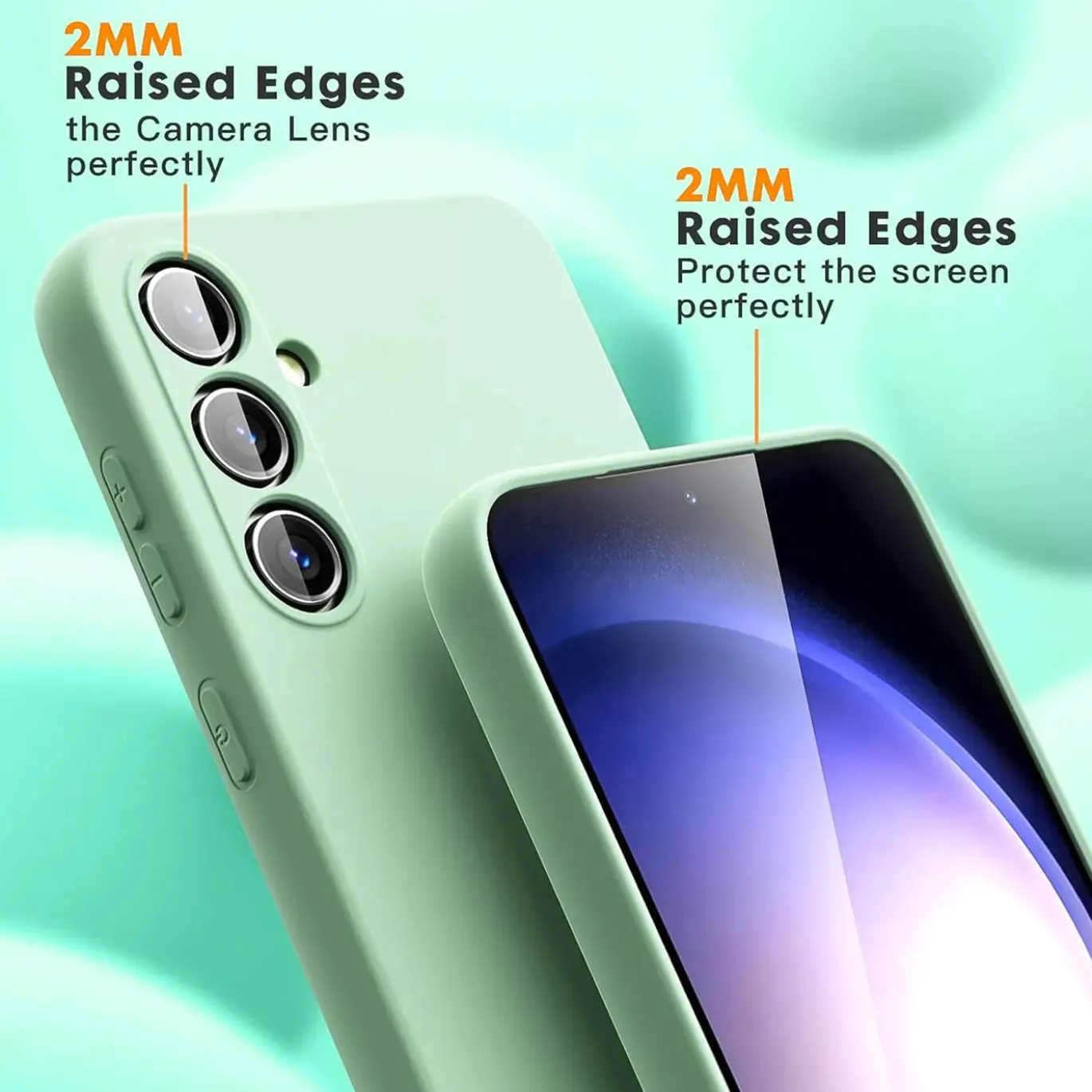 Samsung Galaxy A54 5G - Silikon Case mit Mikrofaser-Innenseite