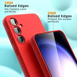 Samsung Galaxy A54 5G - Silikon Case mit Mikrofaser-Innenseite