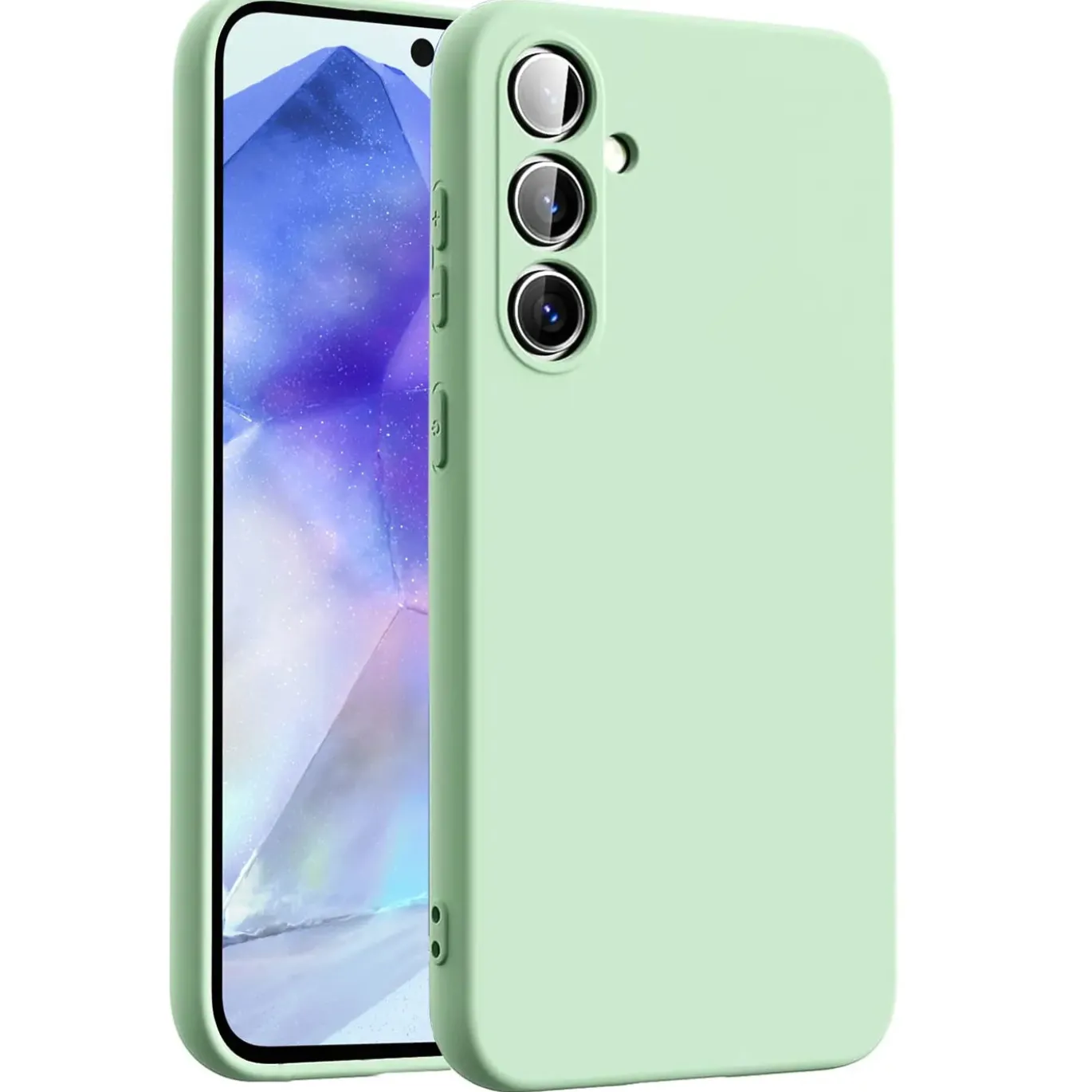 Samsung Galaxy A54 5G - Silikon Case mit Mikrofaser-Innenseite