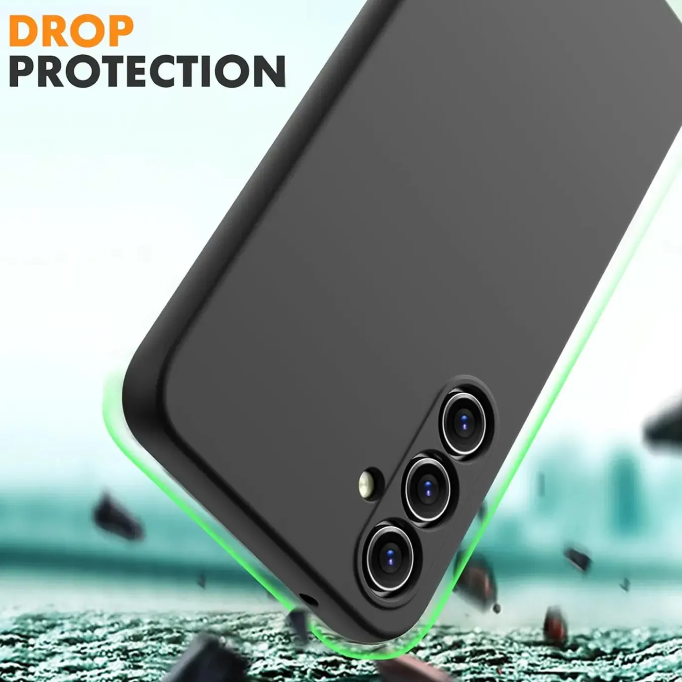 Samsung Galaxy A54 5G - Silikon Case mit Mikrofaser-Innenseite