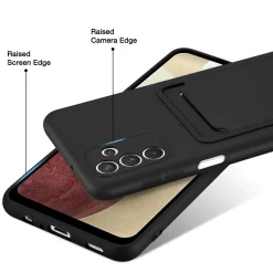 Samsung Galaxy A35 5G - Silikonhülle mit Kartenfach & Kameraschutz