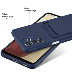 Samsung Galaxy A35 5G - Silikonhülle mit Kartenfach & Kameraschutz