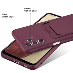 Samsung Galaxy A35 5G - Silikonhülle mit Kartenfach & Kameraschutz