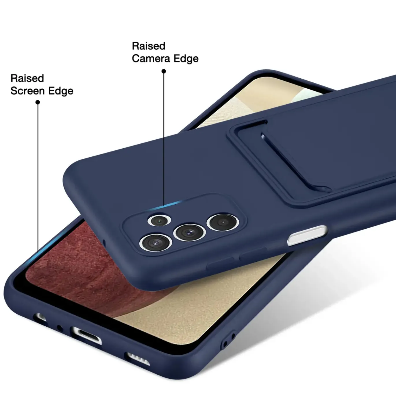 Samsung Galaxy A25 5G - Silikonhülle mit Kartenfach & Kameraschutz