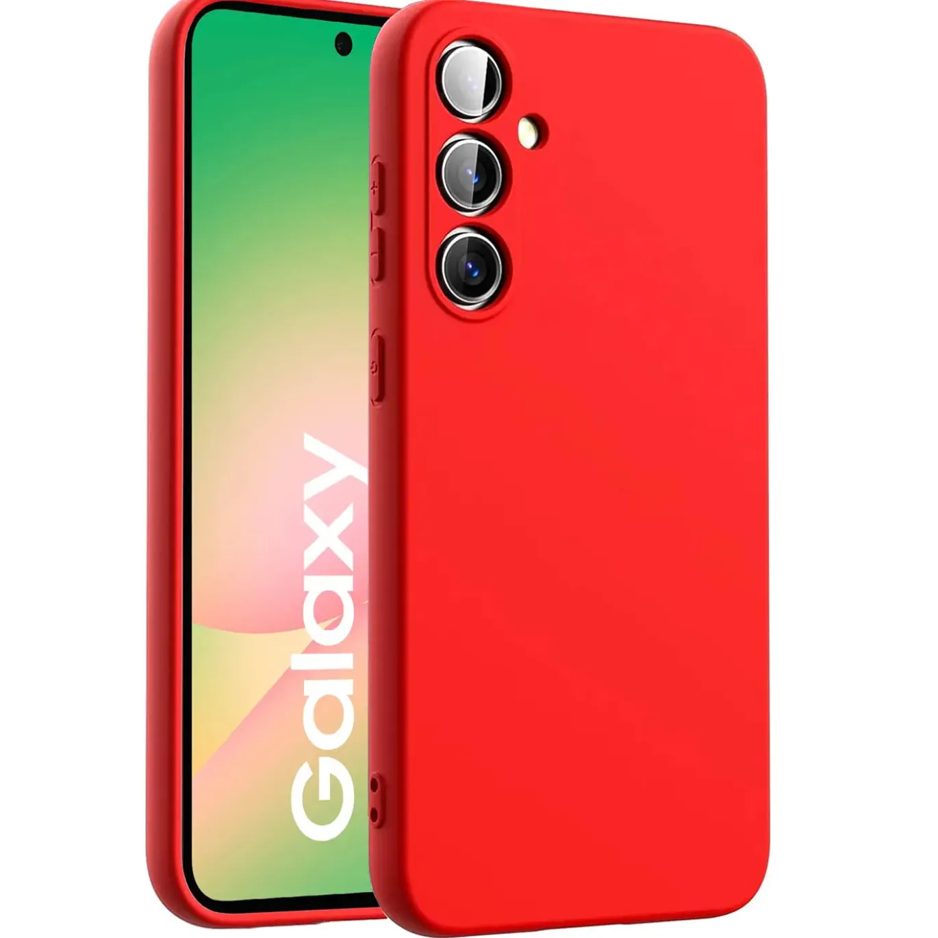 Samsung Galaxy A56 5G - Silikon Case mit Mikrofaser-Innenseite