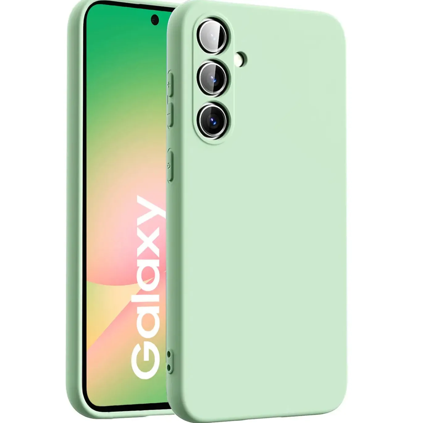Samsung Galaxy A56 5G - Silikon Case mit Mikrofaser-Innenseite