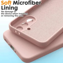 Samsung Galaxy A56 5G - Silikon Case mit Mikrofaser-Innenseite