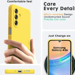 Samsung Galaxy A17 5G - Silikon Case mit Mikrofaser-Innenseite