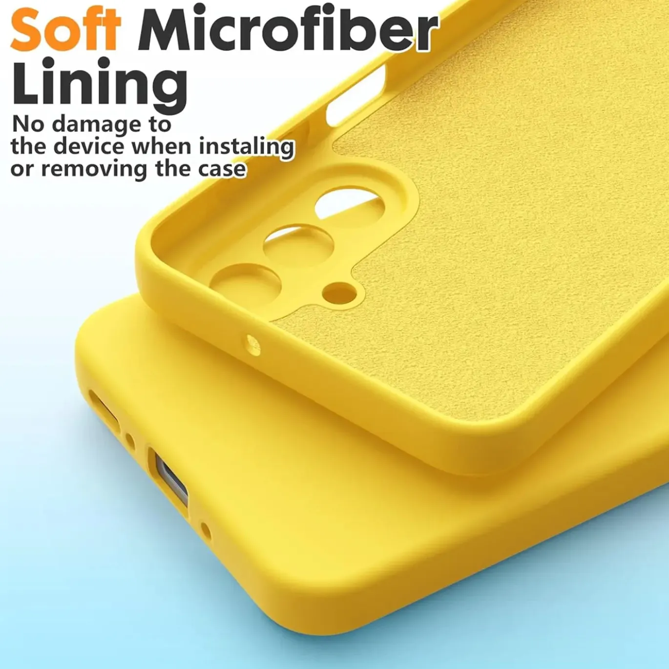 Samsung Galaxy A17 5G - Silikon Case mit Mikrofaser-Innenseite