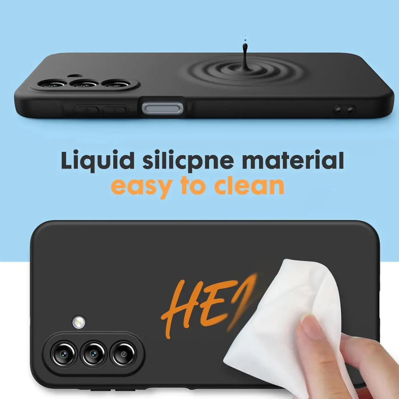 Samsung Galaxy A17 5G - Silikon Case mit Mikrofaser-Innenseite