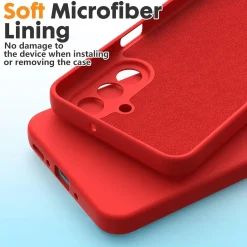 Samsung Galaxy A17 5G - Silikon Case mit Mikrofaser-Innenseite