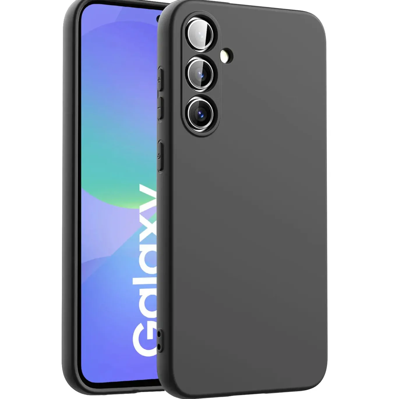 Samsung Galaxy A36 5G - Silikon Case mit Mikrofaser-Innenseite