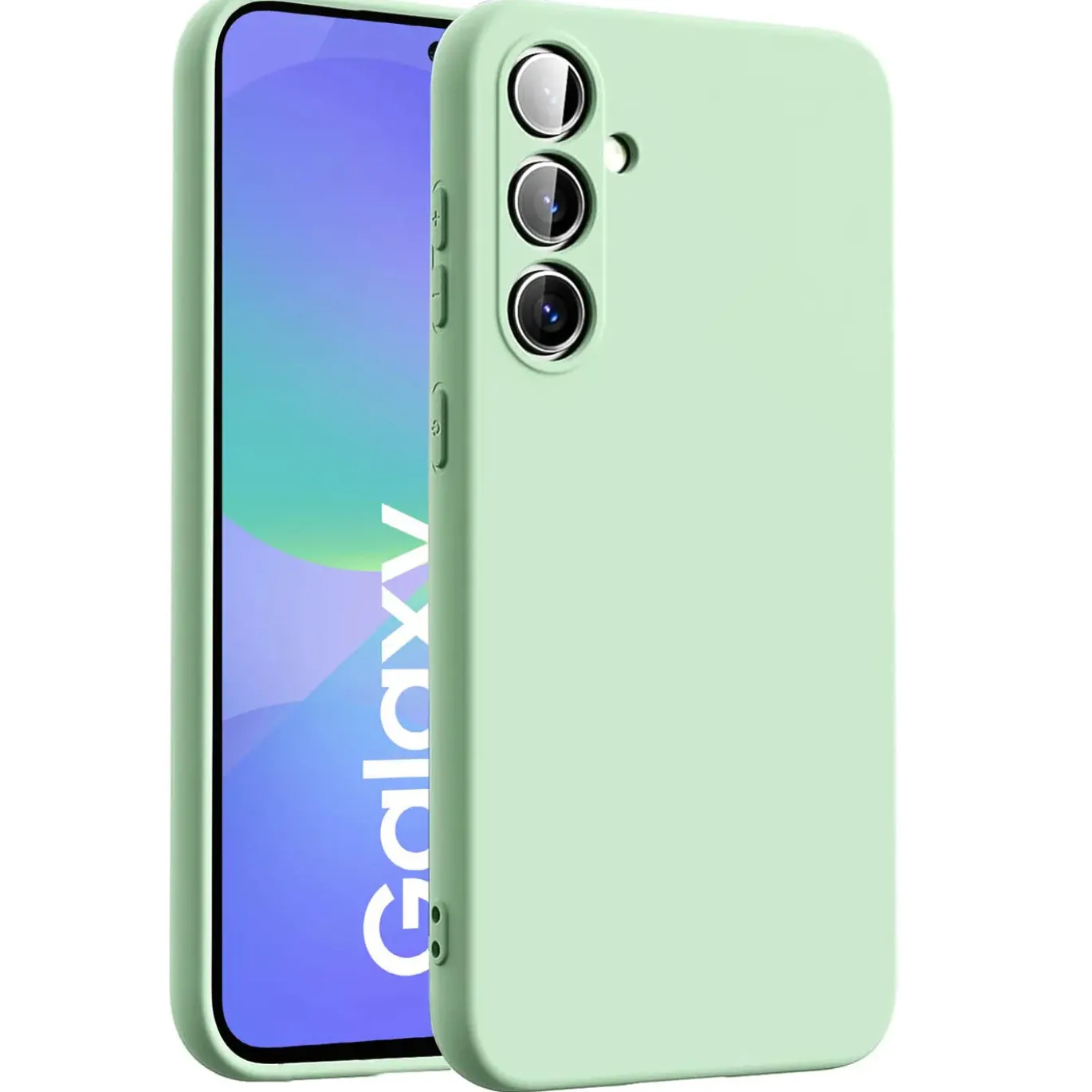 Samsung Galaxy A36 5G - Silikon Case mit Mikrofaser-Innenseite