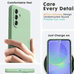 Samsung Galaxy A36 5G - Silikon Case mit Mikrofaser-Innenseite