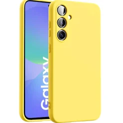 Samsung Galaxy A36 5G - Silikon Case mit Mikrofaser-Innenseite