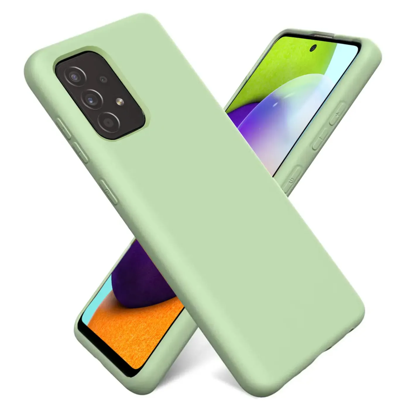 Samsung Galaxy A53 5G - Silikon Case mit Mikrofaser-Innenseite
