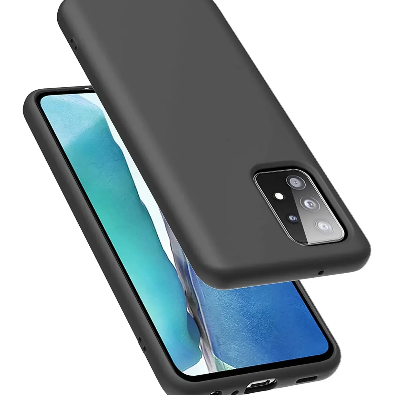 Samsung Galaxy A53 5G - Silikon Case mit Mikrofaser-Innenseite