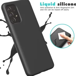 Samsung Galaxy A53 5G - Silikon Case mit Mikrofaser-Innenseite