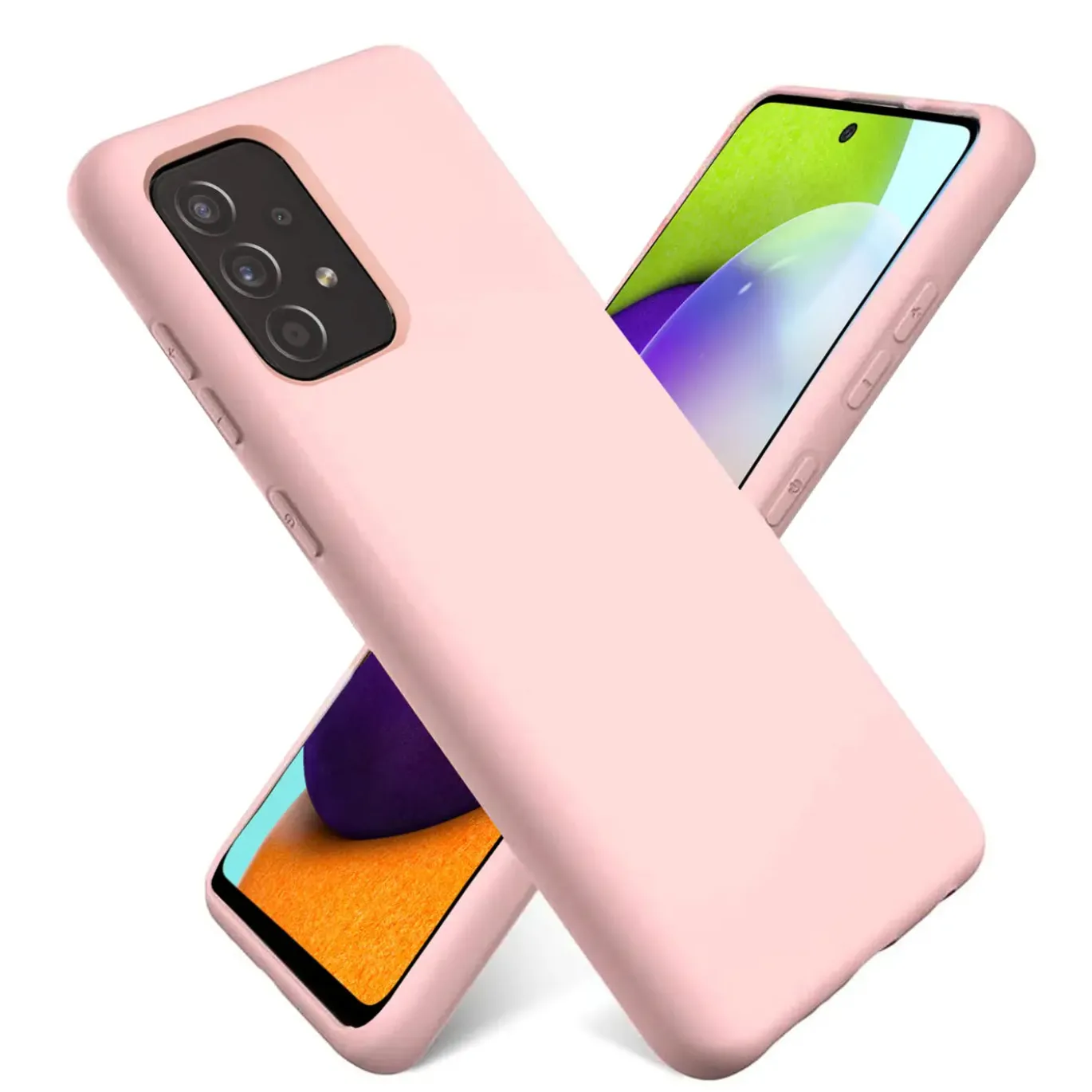 Samsung Galaxy A53 5G - Silikon Case mit Mikrofaser-Innenseite