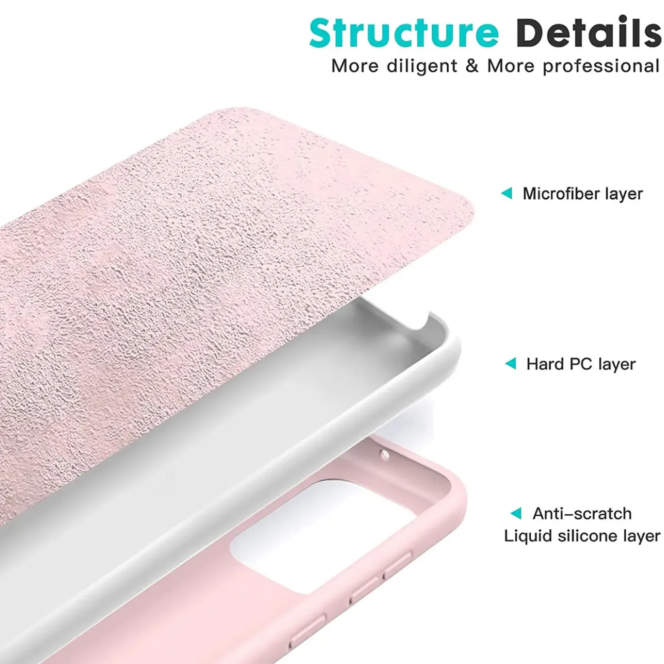 Samsung Galaxy A53 5G - Silikon Case mit Mikrofaser-Innenseite