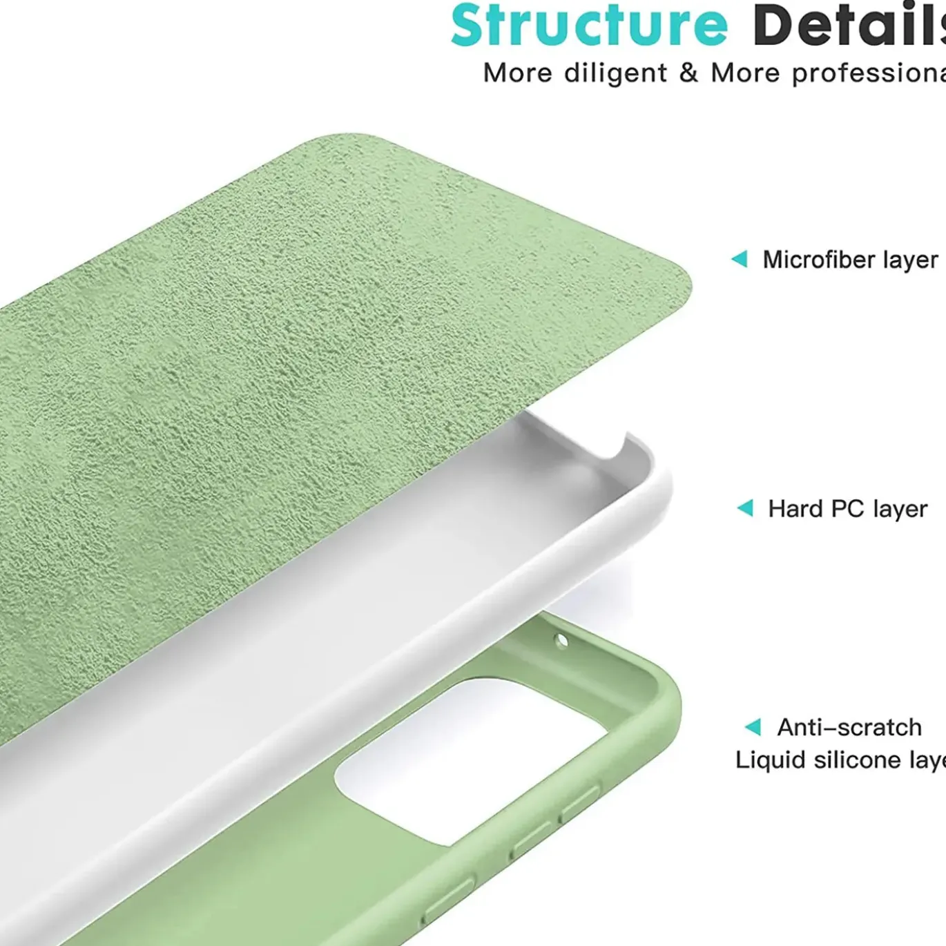 Samsung Galaxy A53 5G - Silikon Case mit Mikrofaser-Innenseite