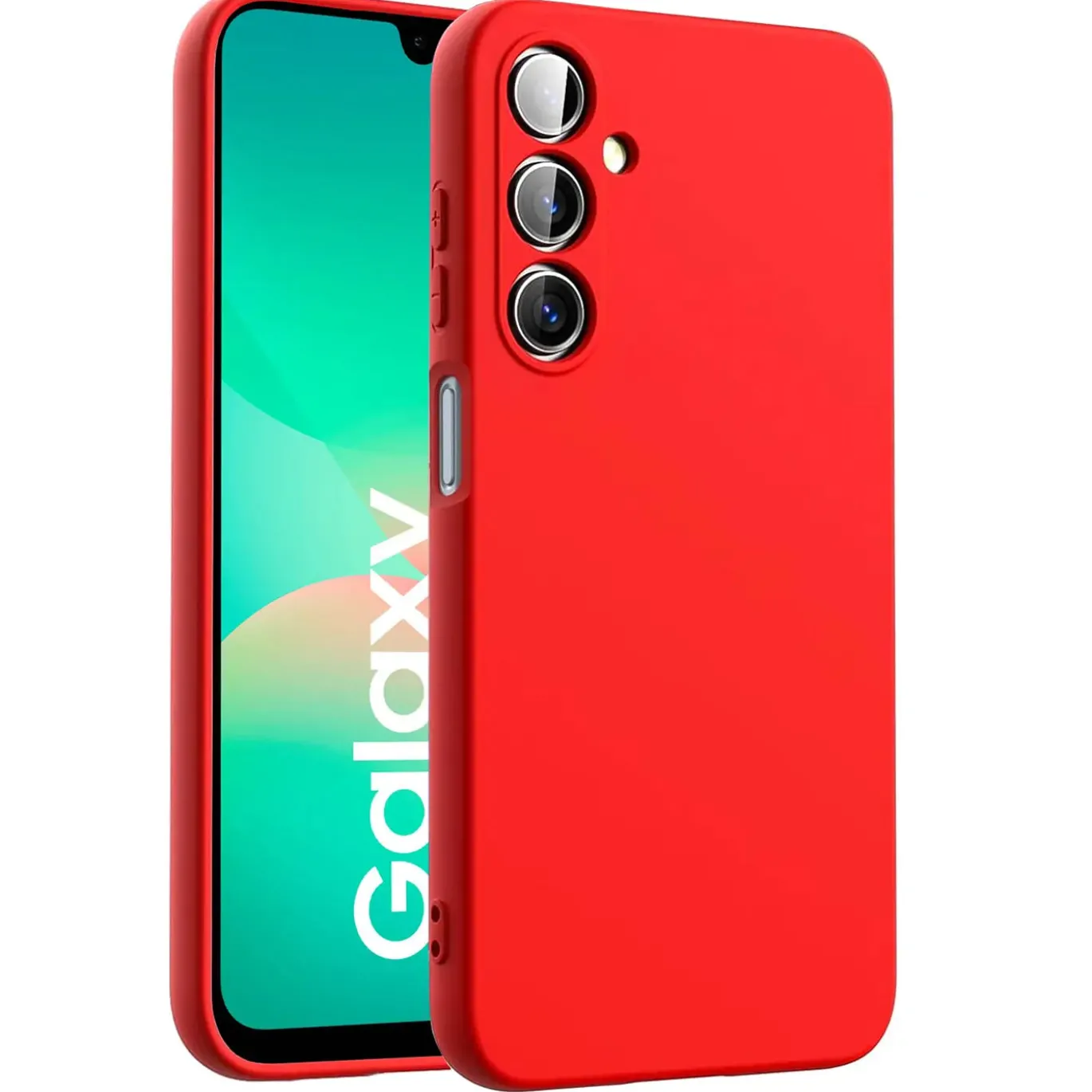 Samsung Galaxy A26 5G - Silikon Case mit Mikrofaser-Innenseite