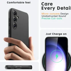 Samsung Galaxy A25 5G - Silikon Case mit Mikrofaser-Innenseite