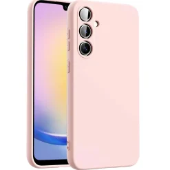 Samsung Galaxy A25 5G - Silikon Case mit Mikrofaser-Innenseite