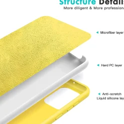 Samsung Galaxy A35 5G - Silikon Case mit Mikrofaser-Innenseite