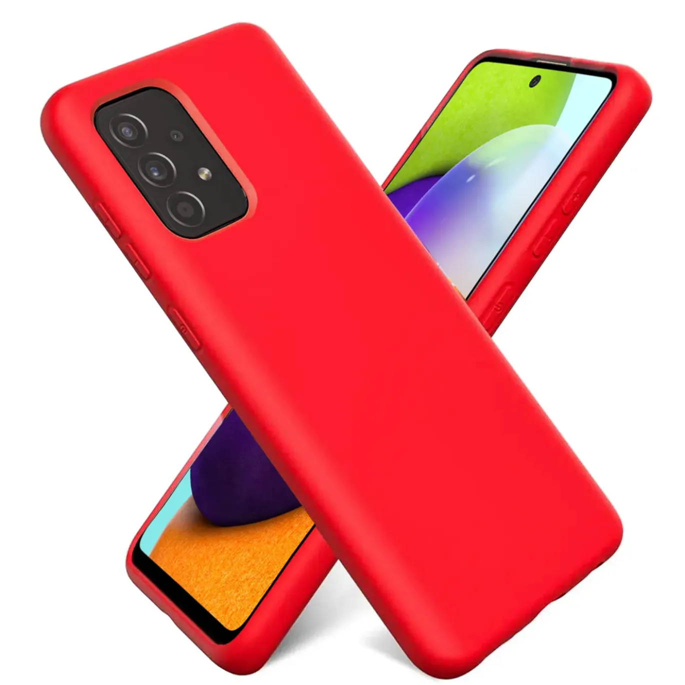 Samsung Galaxy A35 5G - Silikon Case mit Mikrofaser-Innenseite