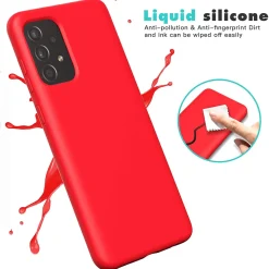 Samsung Galaxy A35 5G - Silikon Case mit Mikrofaser-Innenseite