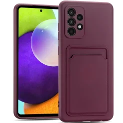 Samsung Galaxy A53 5G - Silikonhülle mit Kartenfach & Kameraschutz